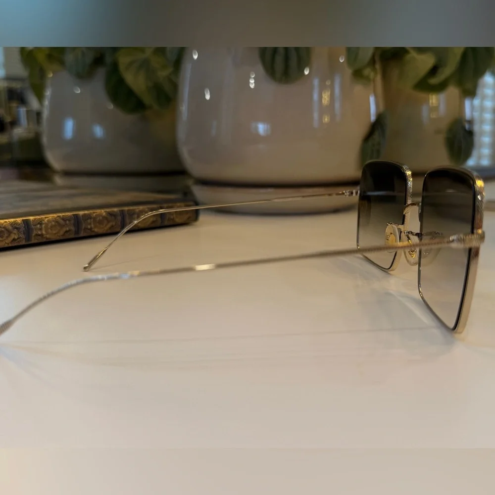 Authentic Oliver Peoples OV1236S 50358E Rassine Square Gold Sunglasses – w/ Case - Picture 8 of 9
